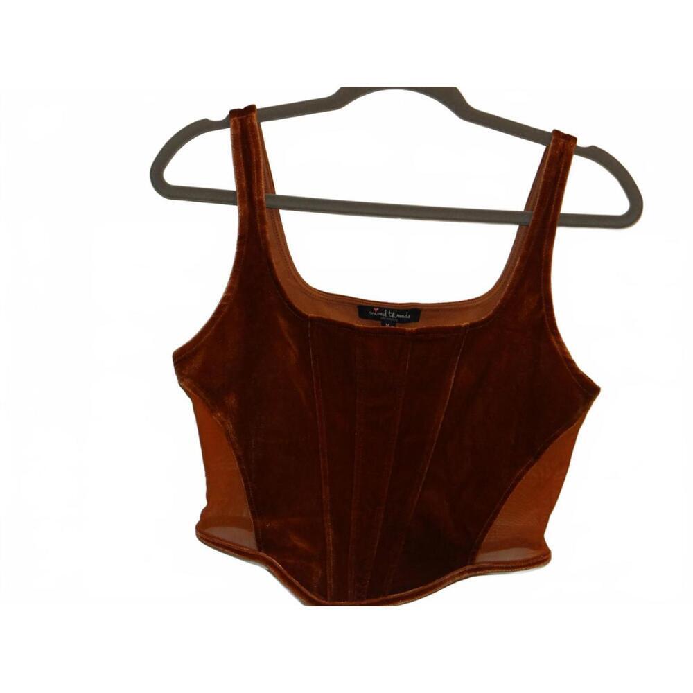 Mixed Threads Velvet Crop Top -‎ Medium